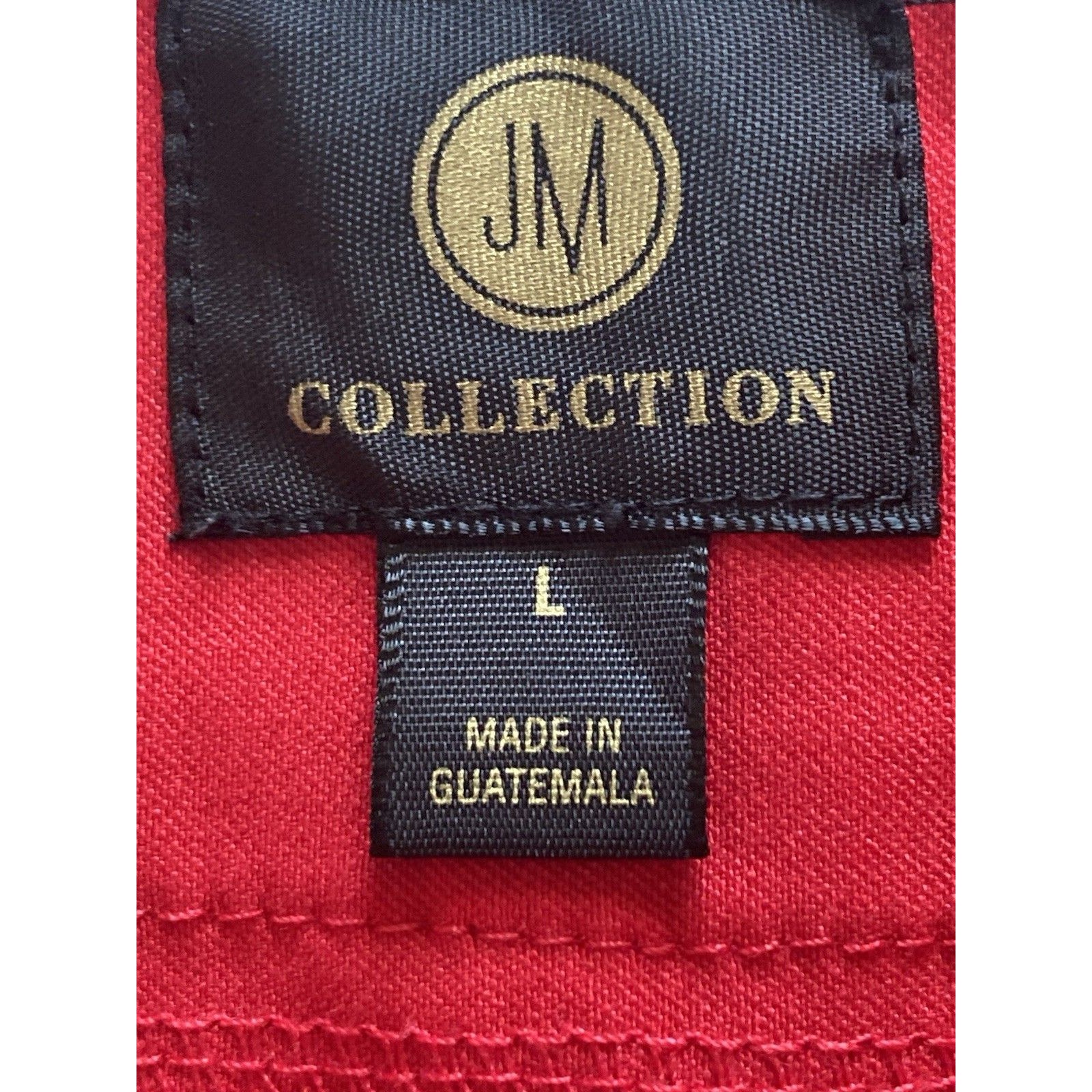 Jm Collection Pants Large Red Straight Nwots Stretch New W/O Tags Embellished — image 3 of 8